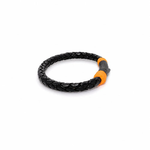 Black & Orange Magic Pop Leather
