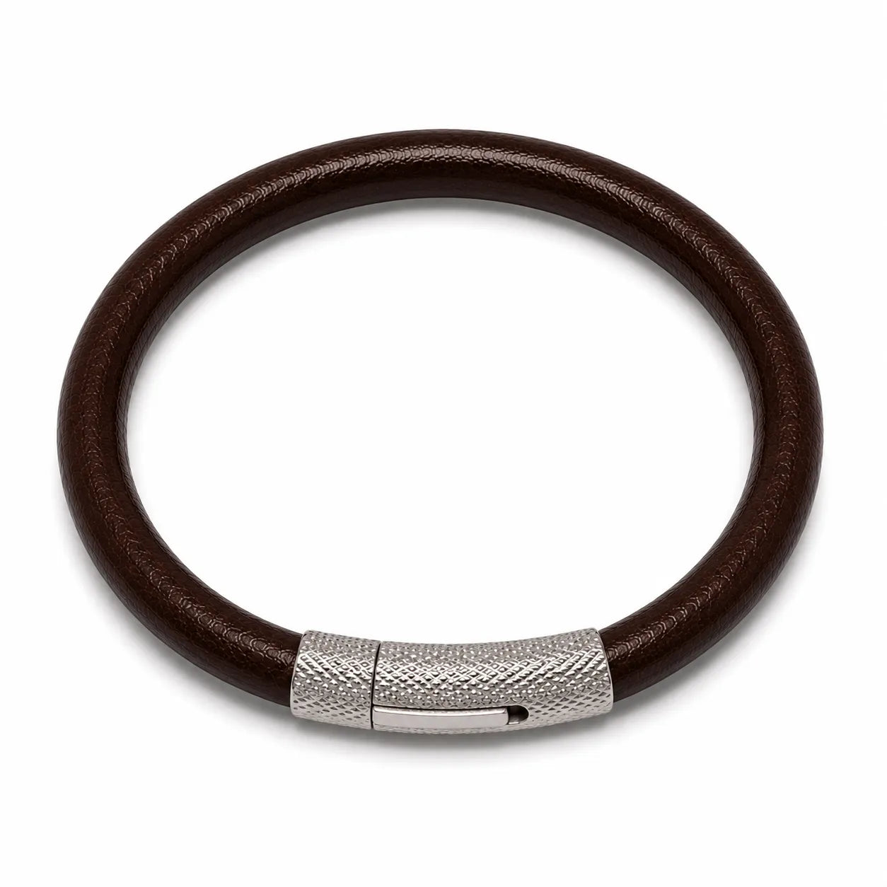 Silver & Brown Leather
